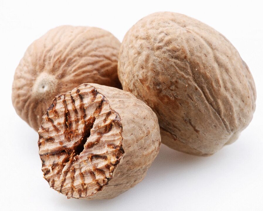 Nootmuskaat is een krachtig stimulerend middel dat de mannelijke potentie perfect verhoogt.